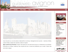 Tablet Screenshot of guidewebavignon.com